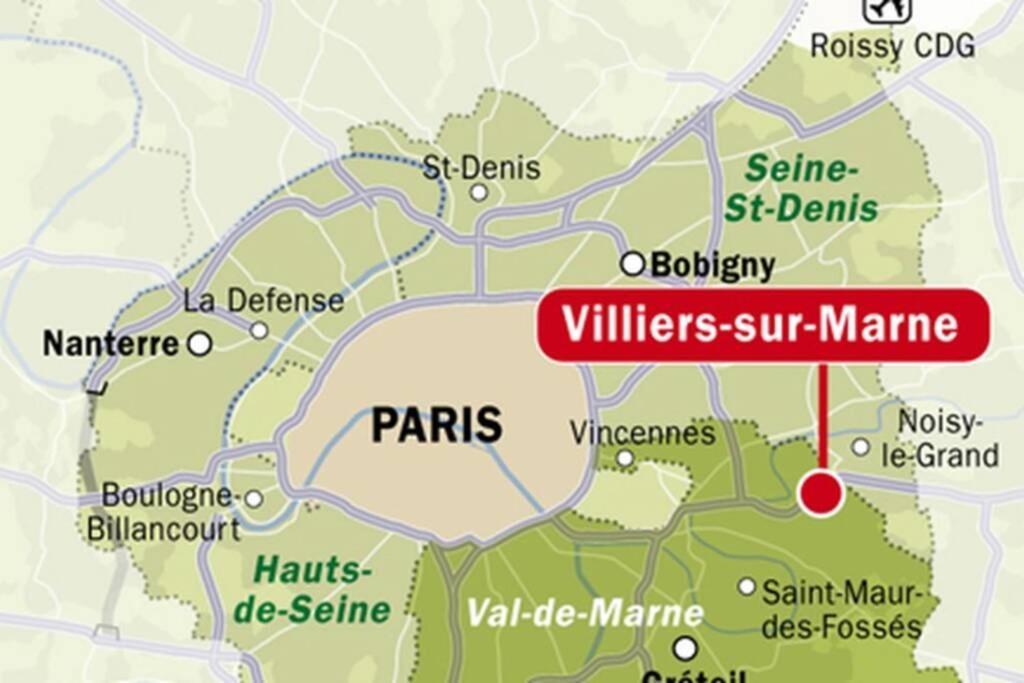 Logement Cosy Proche Paris Et Disneyland Villiers-sur-Marne Kültér fotó